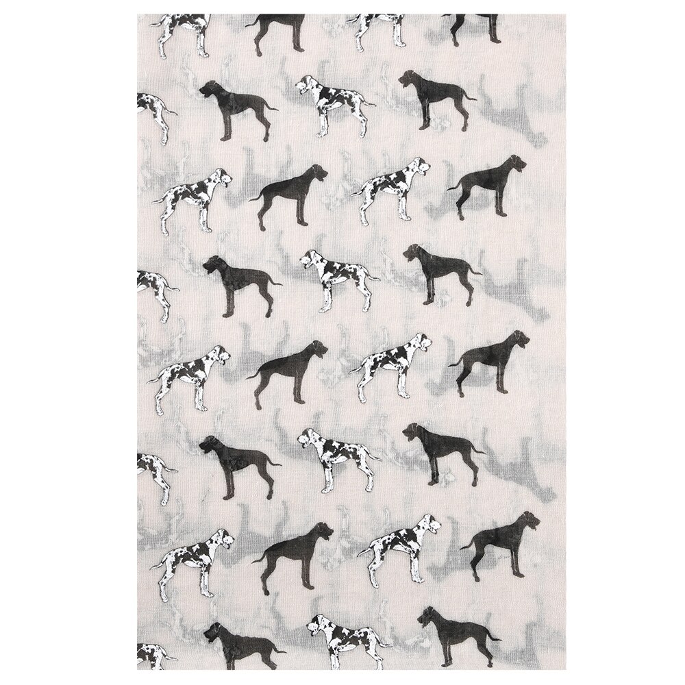 FOXMOTHER Neue Weiß Rosa Dalmatiner Schals Foulard Femme Bufanda Mujer Hund Schals Frauen Hund Liebhaber Mama