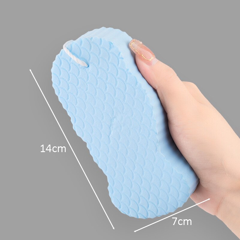 Bath Sponge Body Dead Skin Remover Exfoliating Massager Cleaning Shower Brush Peeling Sponge For Washing For The Body: Blue