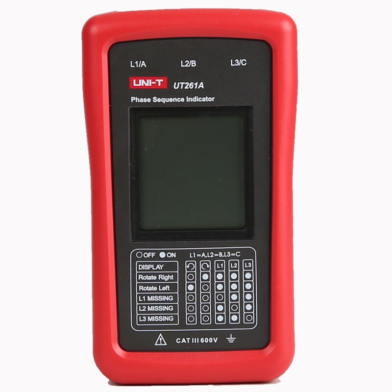 UNI-T Phase Sequence Tester Lack Phase Meter Motor Rotation Indicator AC 40 700V 90 600V: UT261A