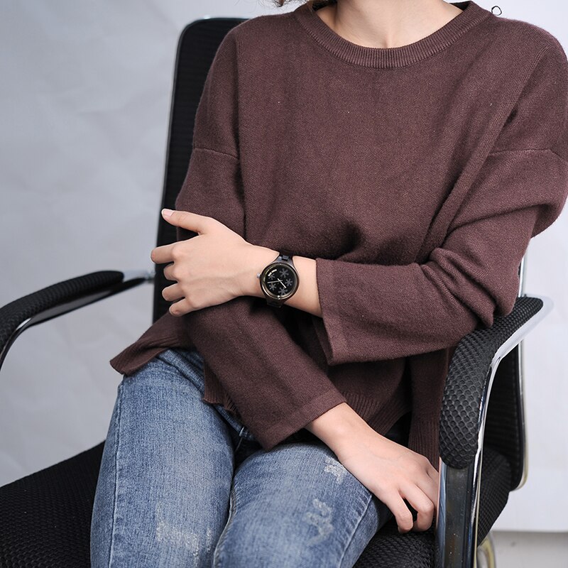 BOBO BIRD-relojes de madera para mujer, distintivo de copo de nieve en gafas, banda de madera, relojes para , C-P16-3