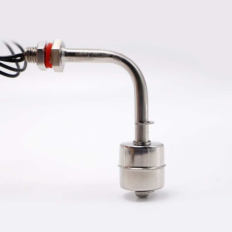 2Pcs/Lot 100V M10-1.5mm Side Mount Horizontal Water Level Sensor Liquid Stainless steel Float Switch