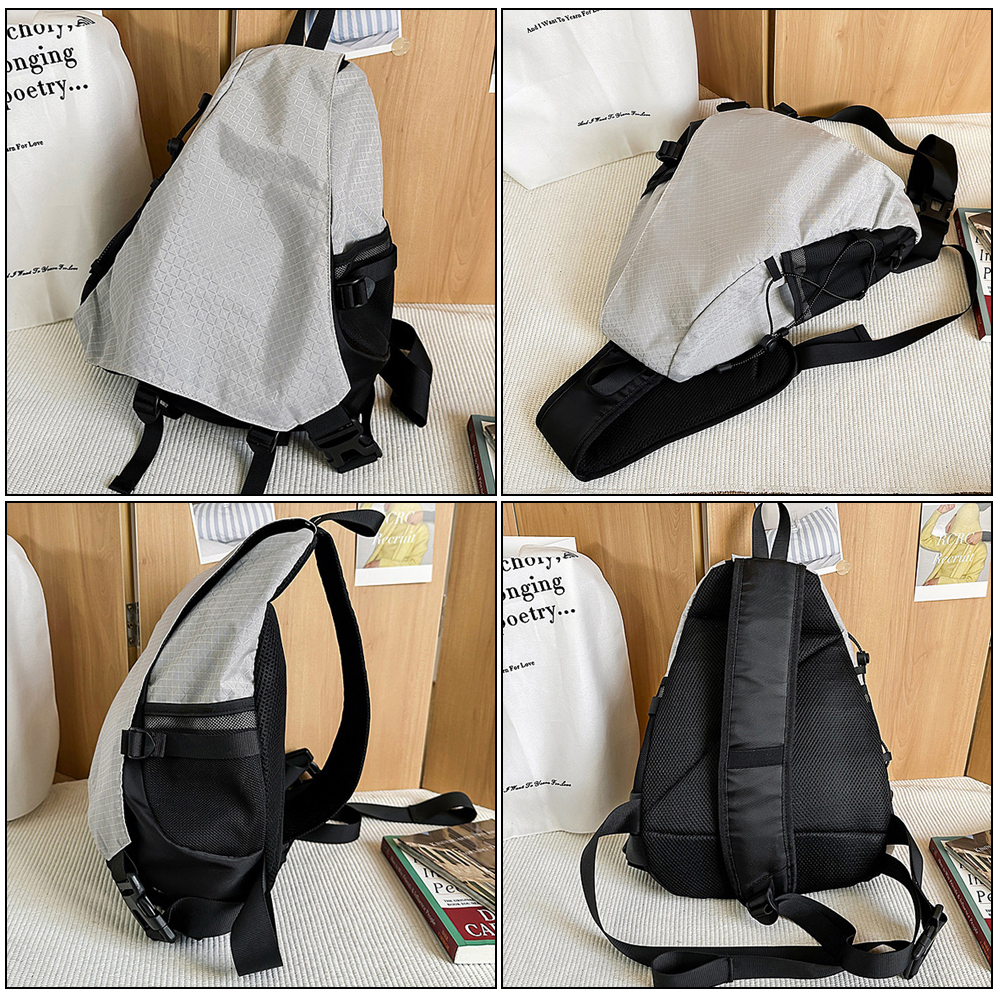 1 STKS Crossbody Sling Bag Waterbestendige Rugzak Lichtgewicht Schouder Borst Dagrugzak voor Mannen Vrouwen Fietsen Wandelen Reizen