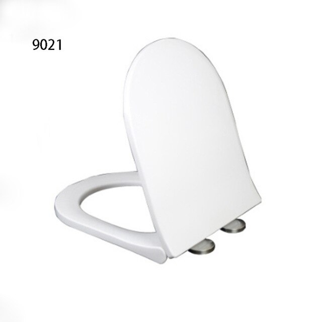 Toilet Lid quare Round Universal Slow Soft Close Oval Bathroom Thicken Toilet Seat WC Replacement Supplie Toilet Seat Lid Cover: 9021