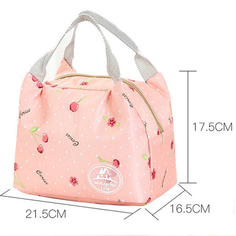 2021 nuovi sacchetti pranzo portatili isolati dispositivo di raffreddamento impermeabile trasportare Tote borsa di stoccaggio a strisce Casual donna ragazza confezioni Casual vendita calda