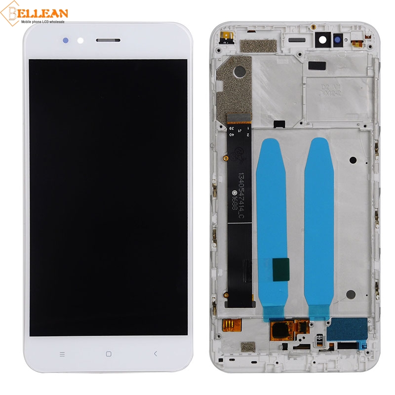 Catteny AAA For Xiaomi Mi A1 Display With Touch Screen Digitizer Assembly 5.15inch For Xiaomi Mi 5X Lcd Display: White With Frame