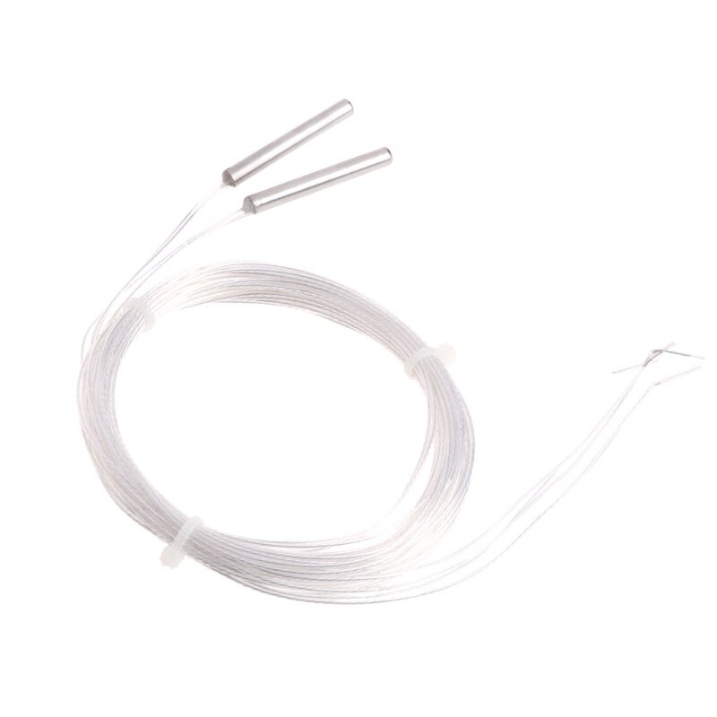 2x PT100 Platinum Resistance RTD Sensor Temperature Probe w/ 1 meter 2m 5m Wire MOLC