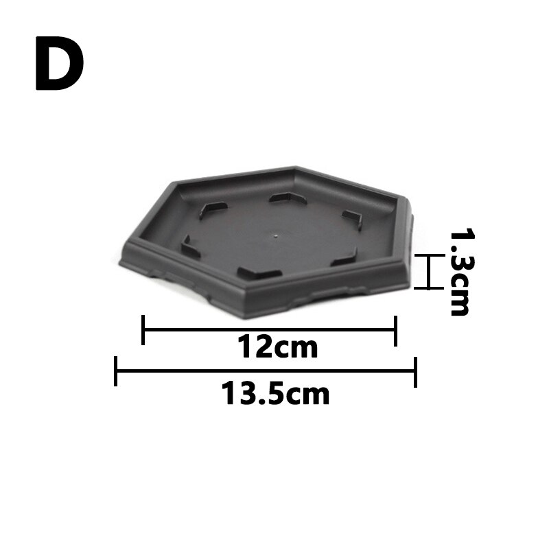 Floor Pots Plastic Plant Flower Nursery Pot For Home Decor Large Hexagonal Outdoor Garden Flowerpot With Tray Garden Supplies: 04