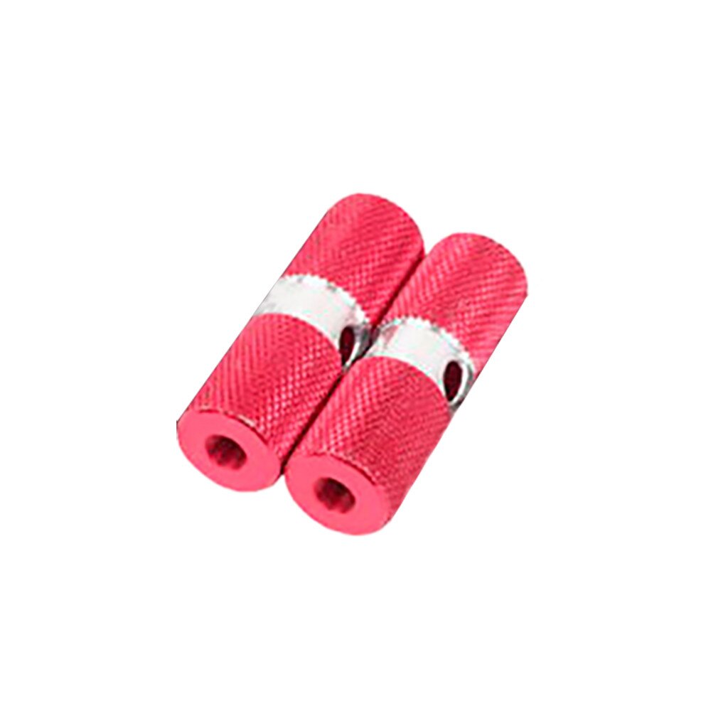 2 uds de aleación de aluminio de ciclismo bicicleta pedales bicicleta eje de pedales pie resto clavijas Anti-deslizamiento trasero pies pedales para BMX de montaña en STOCK: Rojo