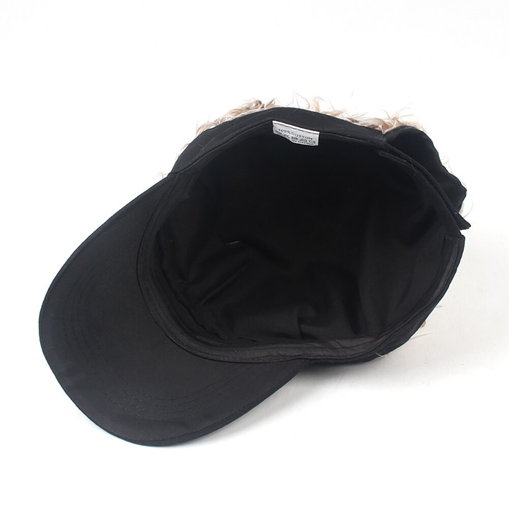 Mannen Vrouwen Casual Beknopte Zonnescherm Verstelbare Zonneklep Baseball Cap met Spiked Haren Pruik Baseball Hoed met Spiked Pruiken