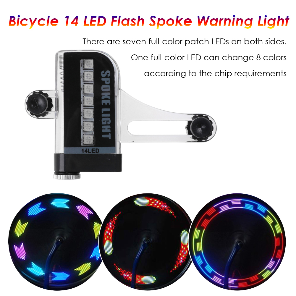 2 stks Waterdichte Fiets Spaaklicht Vervanging LED MTB Mountainbike Wiel Veiligheidswaarschuwingslampje Fietsuitrusting