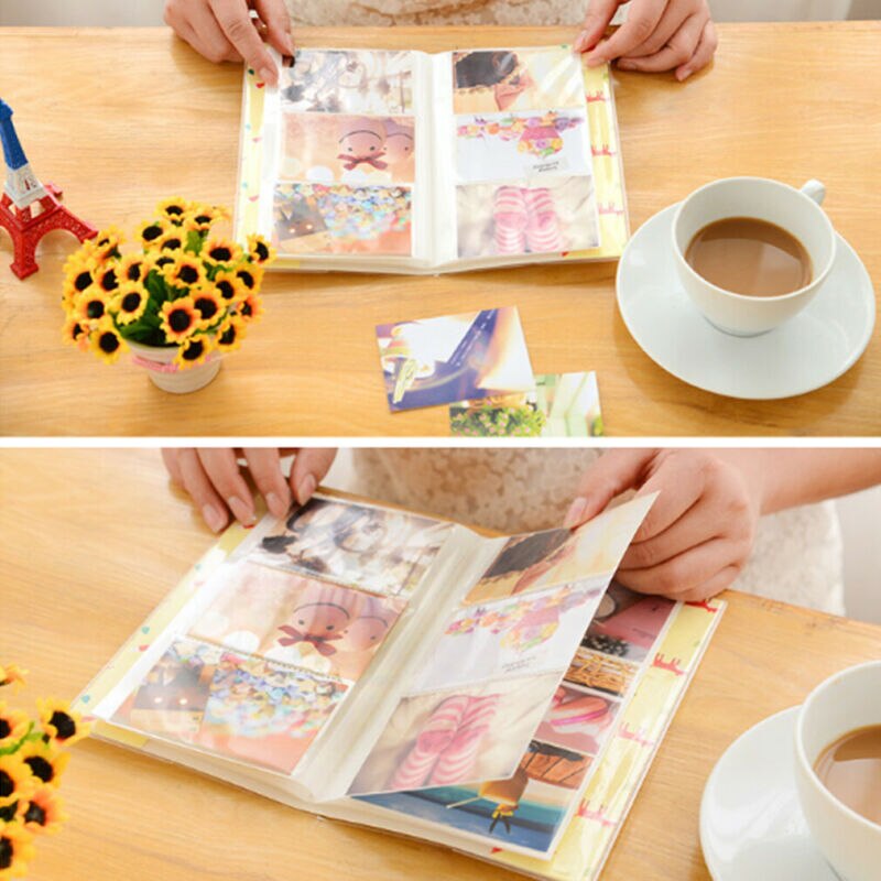 Mini Dessin Animé Lié Album Photo Insert Significative Photo Oeuvre D'art Préférée Lié Photo Album Scrapbook 84 Feuilles Recueillir