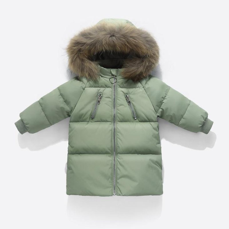 Capuchon Winter Baby Bont Winter Snowsuit Warm Sneeuw Wear Kids Russische Winter Kleding voor Jongens en Meisjes