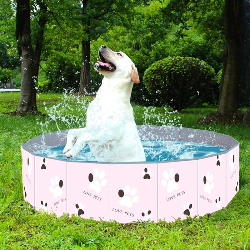 Portable PVC Pet Swimming Pool Leak-Proof Foldable Dog Bathtub For Indoor Outdoor Kiddie Pool Dogs Cat Bathing Tub Pets Products
