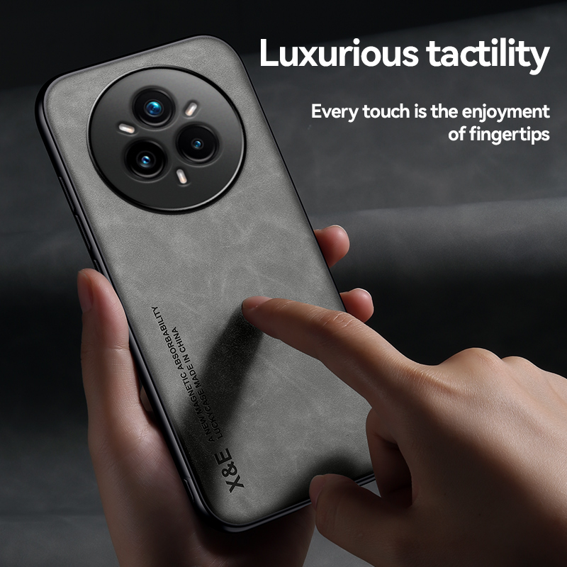 Luxe Lederen Schokbestendig Telefoon Case Voor Realme 14 Pro 5G Auto Magnetische Houder Cover voor Realme 14 Pro + Realmi 14Pro Plus Fundas