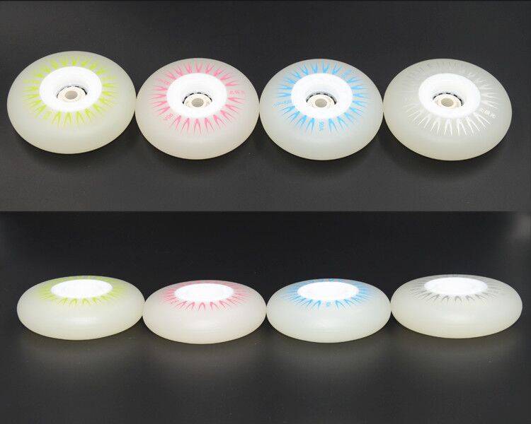 wheel flashing wheel led light roller skates wheel 90 A 8 pcs/lot beijiguang