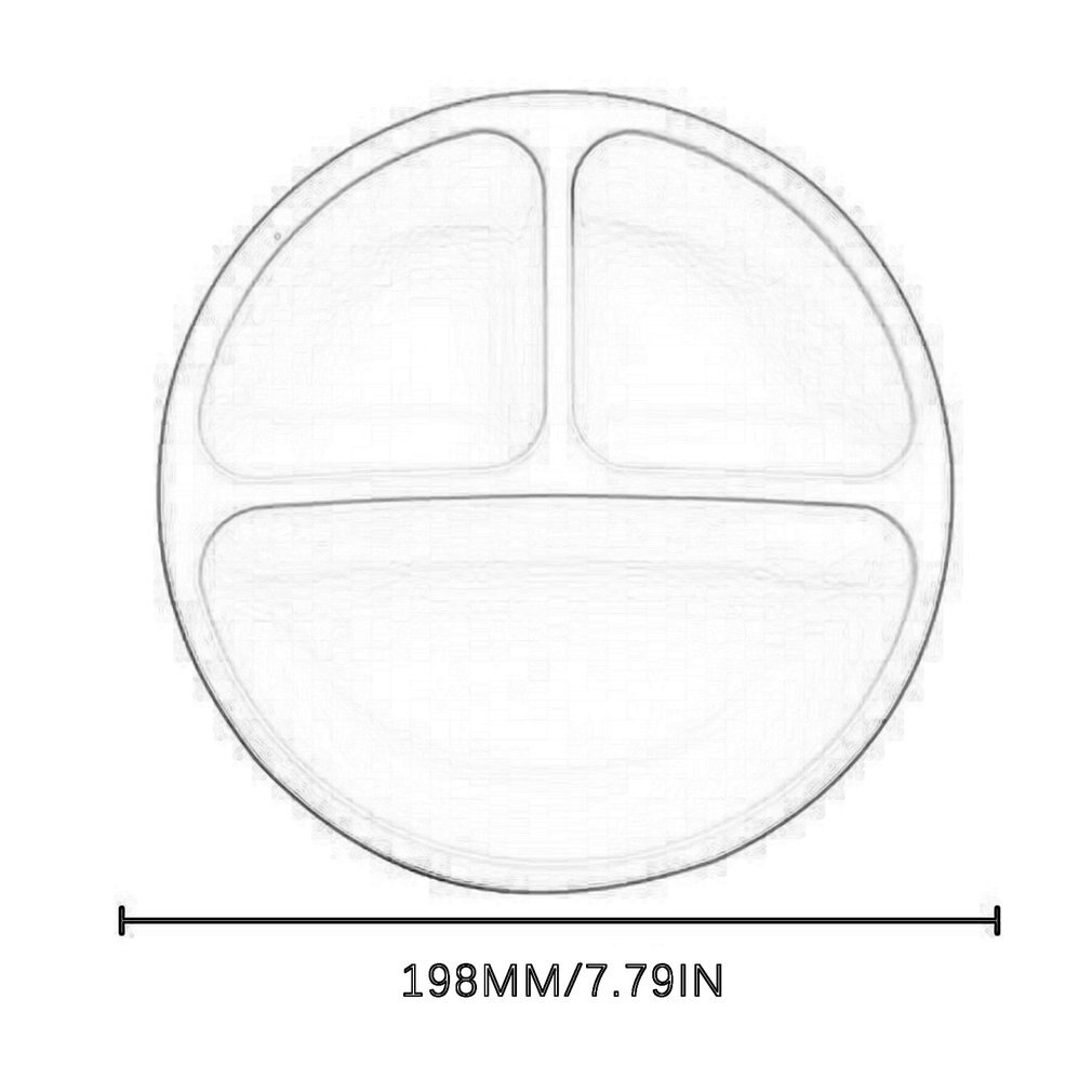 Plato de comedor de silicona para bebé sin BPA, vajilla para el almuerzo con cara sonriente encantadora, platos de frutas de cocina, platos de comida para niños, platos de cena