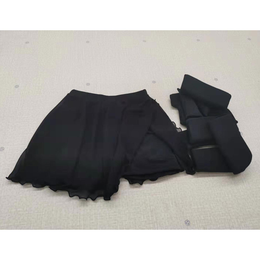 Robe de patinage sur glace, jupe-Short, Double couche, pantalon court, vêtements de protection rembourrés