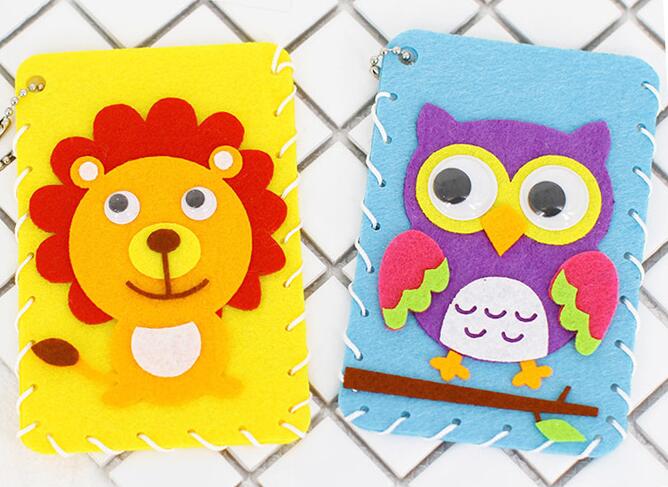 40pcs Nonwoven Fabric DIY Toys Colorful Manual Felt Cloth Polyester Tablecloth Square Hand Crafts Toys For Exhibition