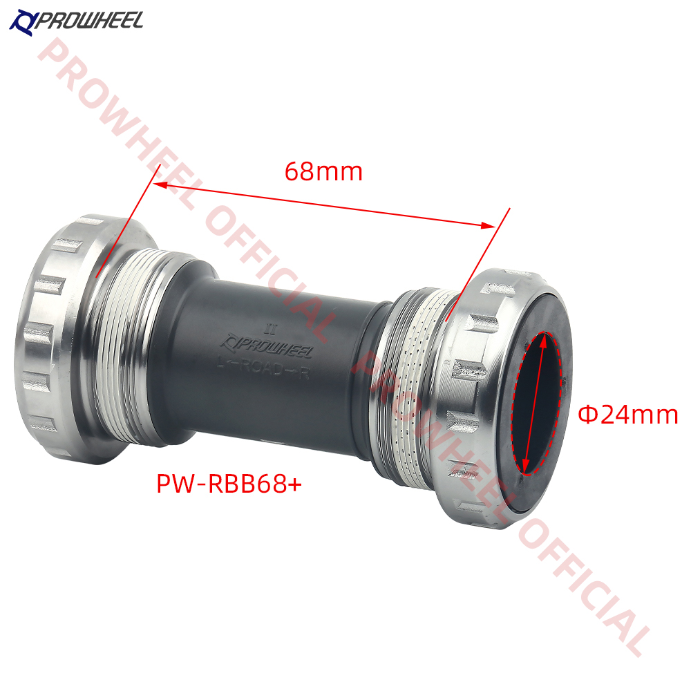 PROWHEEL Bicycle Bottom Bracket RBB68+ MBB73+ MBB68+ BB73+ Threaded Bottom Bracket MTB Bike Bearing MTB Sealed Bearing BB Part