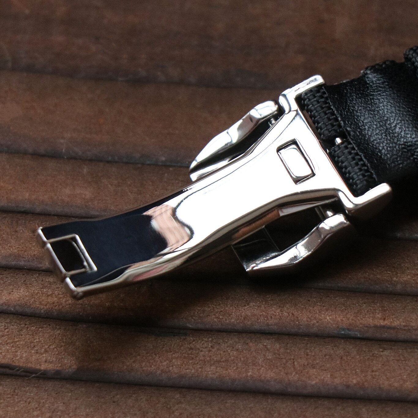 18mm 316L Edelstahl Einsatz Klapp Verschluss für IWC markieren 18 groß Pilot Portugiesisch Lederband Gummi Armbinde