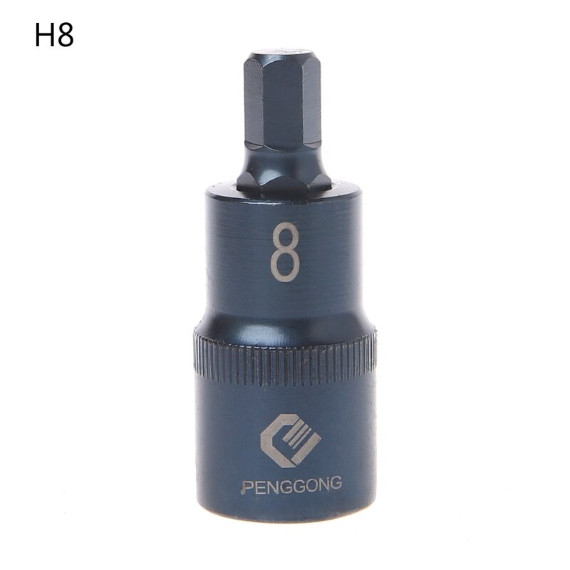 Hexagon Schroevendraaier Socket Multifunctionele Handgereedschap Boor Handje Socket H4 H5 H6 H7 H8 H10 H12 h14 H17: H8