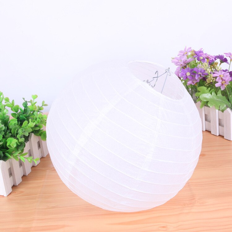 Lot De 16 Lanternes En Papier Noir Et Doré, 10-25 Cm, Boule