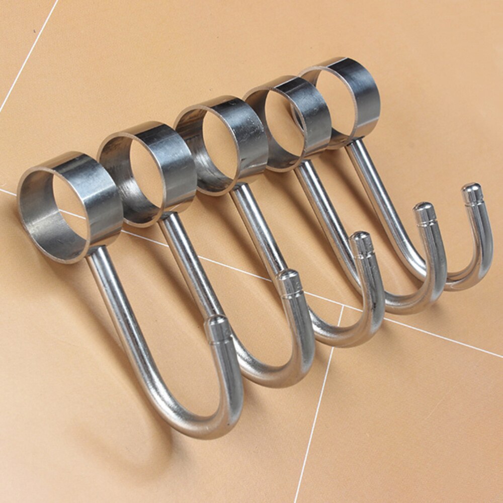 5pcs Hooks Household Reusable Practical Durable Stainless Steel Wall Hanger Hooks for Living Room Home Kitchen