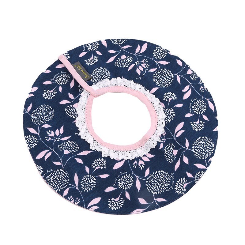 Baby Slabbertjes - 28cm Diameter - Cartoon Patroon - Katoen - Unisex Voedingsschort: Blauw