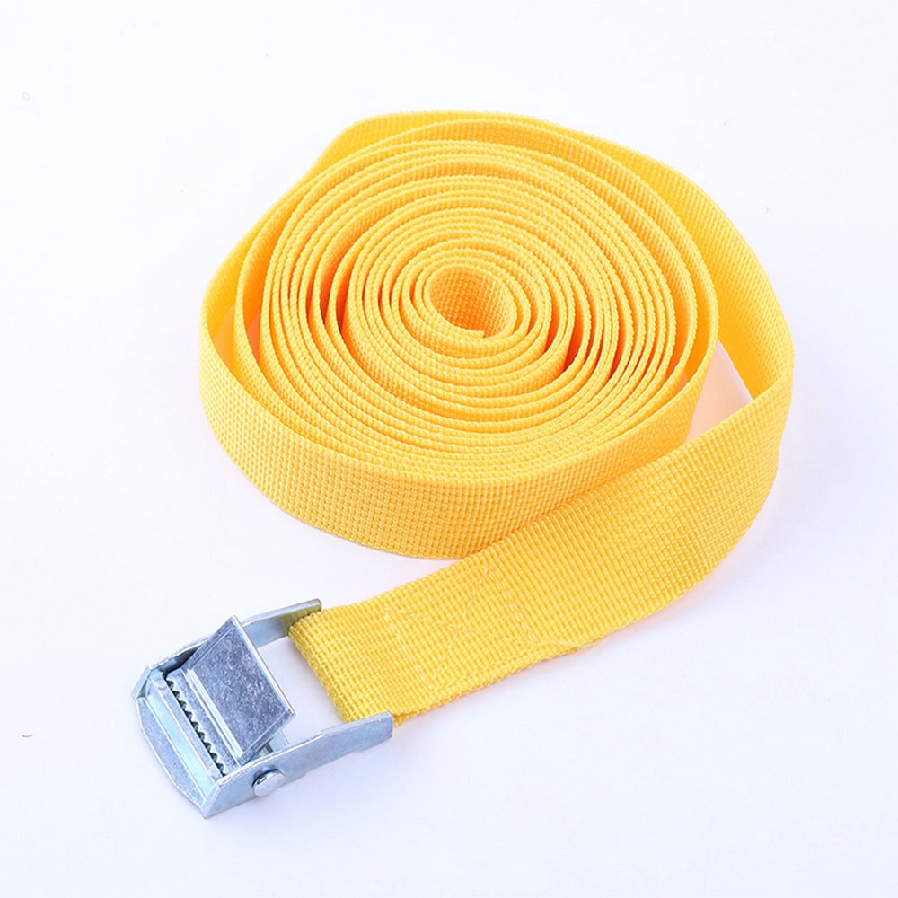 Corde de Tension de voiture de 2M, sangle fixe de cargaison, support de toit, sangles d'arrimage, ceinture d'attache à cliquet avec boucle, ceinture de rangement à cliquet: F
