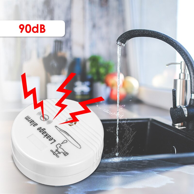KERUI-Detector de fugas de agua inalámbrico, sistema de alarma de seguridad para el hogar, 90db