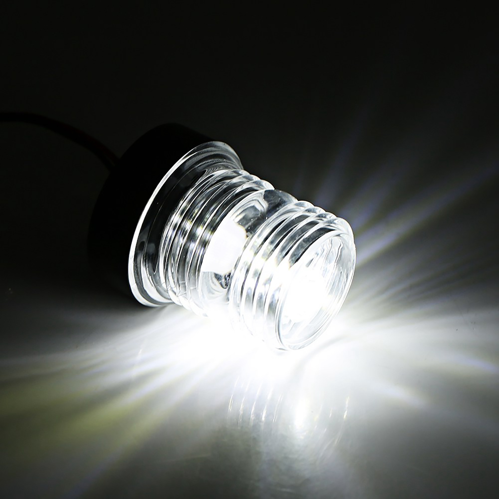Marin ankarlampa 12v marin båt yachtnavigering allround 360 ° vit led ankarlampa vattentät yachtnavigeringslampa