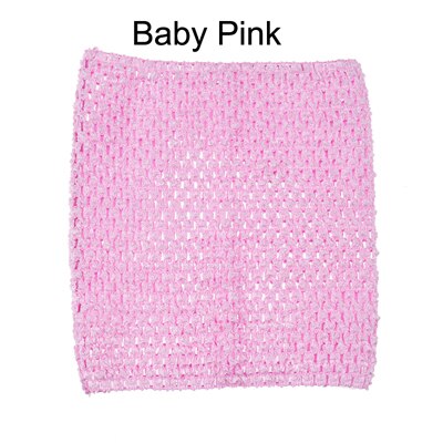 14 x 16 tommer hæklet tube tutu toppe i voksenstørrelse til piger og kvinder hæklede toppe tube tutu top 1pc: Baby pink tutu toppe