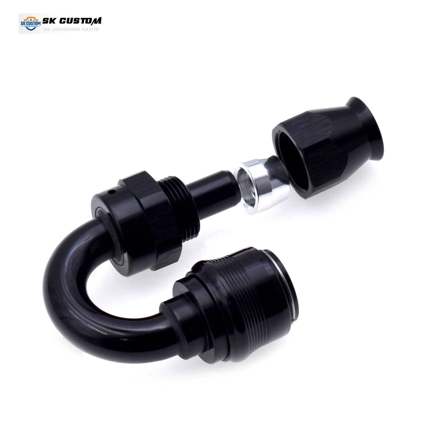 PTFE AN10 Al Alloy Straight45°90 Degree Swivel Hose End Fitting Quick Release Oil Hose Connector Universal Auto Modified Adapter