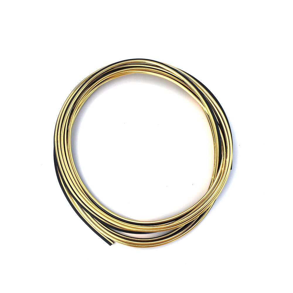 5M universale modanatura Auto decorazione strisce flessibili interni modanature Auto copertura Auto Trim cruscotto porta bordo Auto-styling: Gold