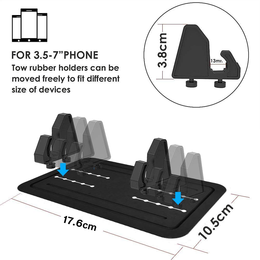 Pad Telefoon Stand Beugel Dashboard antislip Rubber Mat Telefoon Mount Houder Voor Huawei iPhone Samsung Xiaomi Telefoon houder