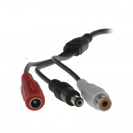Micrófono externo acoplable a cualquier cámara, conector RCA y 420 mm