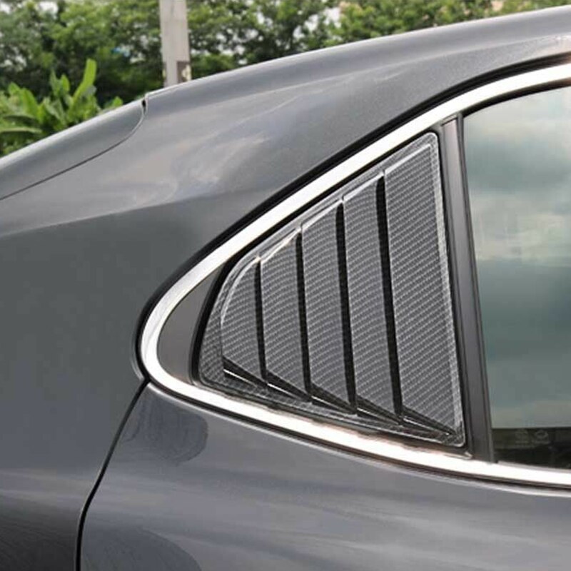 2 Stuk Achter Kwart Panel Raamstickers Cover Louvre Raam Ruit voor T-o-y-o -t-een Camry