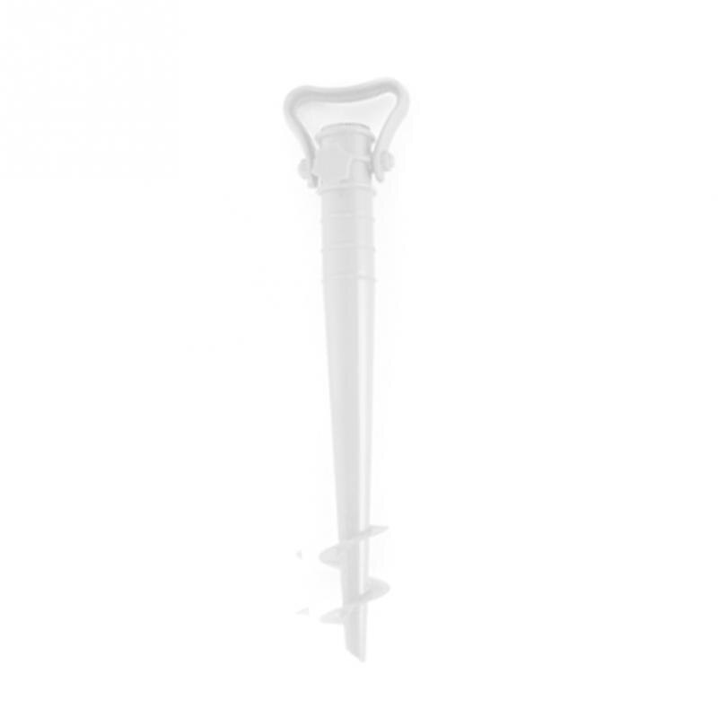 Manual Beach Umbrella Spike Parasol Fishing Stand Rain Gear Portable Windproof Garden Patio Outdoor With Handle Ground