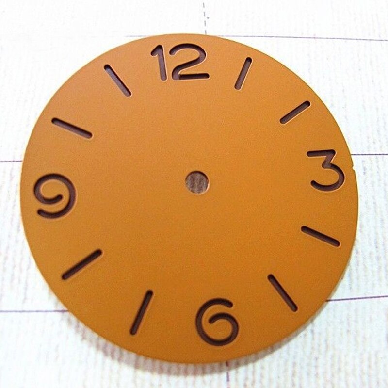 Horloge Accessoire Deel 38.9mm Horloge Wijzerplaat voor Parnis heren Mechanische Horloges Fit 6497, 6498 Goedkope Bulk: orange