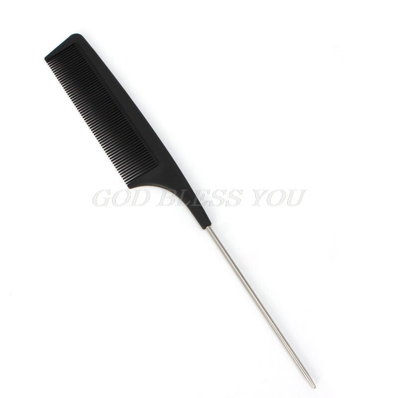 Brosse à cheveux queue de Rat, brosse à dents fines en métal, Style , directe