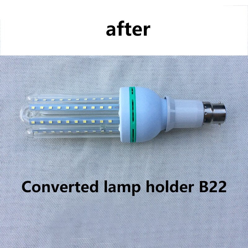 Gran Promortion B22 a E27 Base de lámpara de luz LED Bombilla de fuego titular enchufe adaptador conversor Universal luz convertidor lámpara