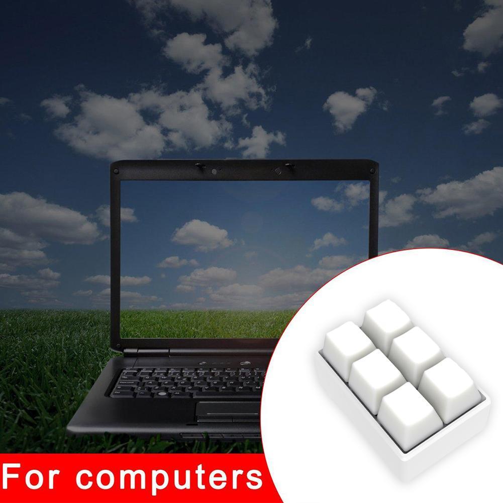 Mini Keyboard 1000hz 6 Programmable Mechanical Key Wheel Axle Tester Gaming Keypad Mx Red Switch Music Game