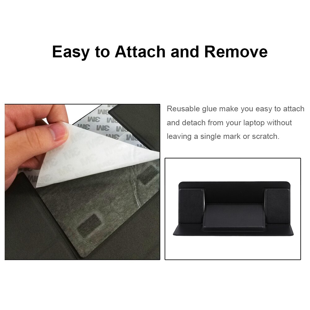 Portable Invisible Folding Stand Laptop Stand Adjustable Folding Invisible Computer Stand Holder with Dual-Angle Adjustment