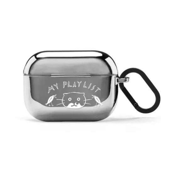 Colorful Hearts Electroplated Case for AirPods 3 4 Pro Pro2 Earbuds Cover