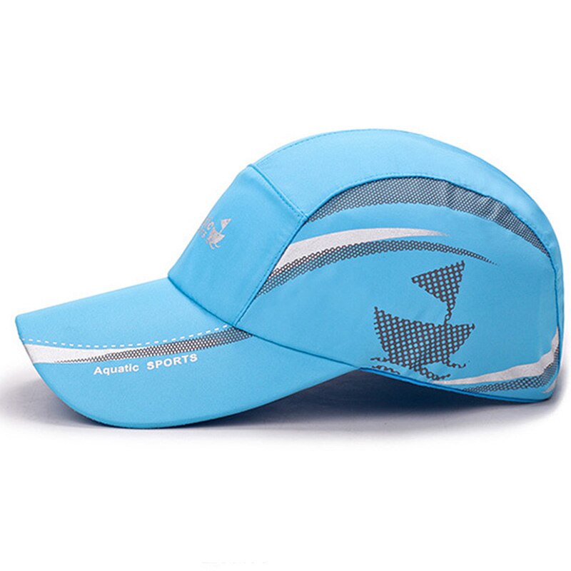 2020men e feminino primavera malha snapback boné de sol de verão secagem rápida osso chapéus respiráveis casual casquette malha bonés de beisebol: Céu Azul