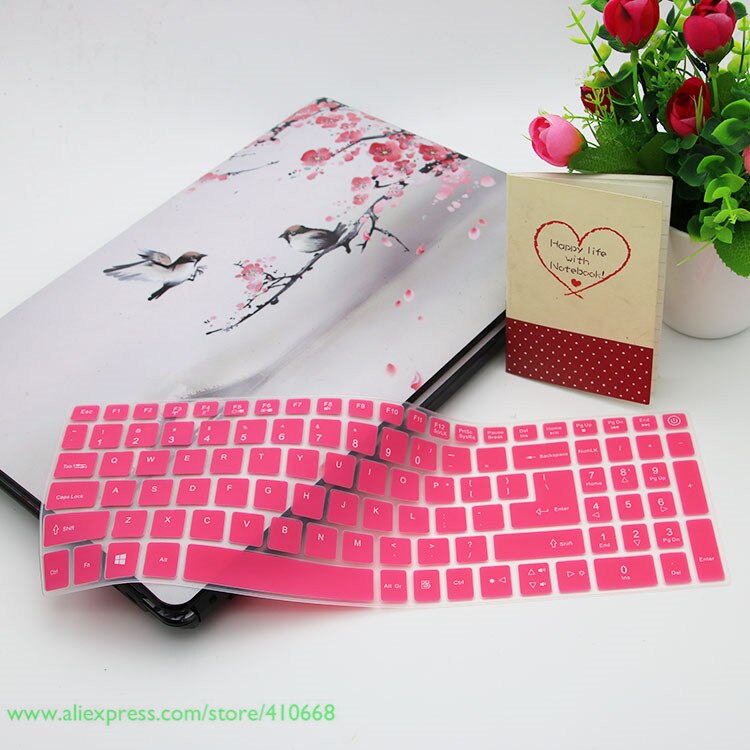 Funda protectora de silicona para teclado de 15,6 pulgadas, para Acer Aspire VN7-592G VN7-792G F15 F5-571 F5-573G E5-575G: Pink