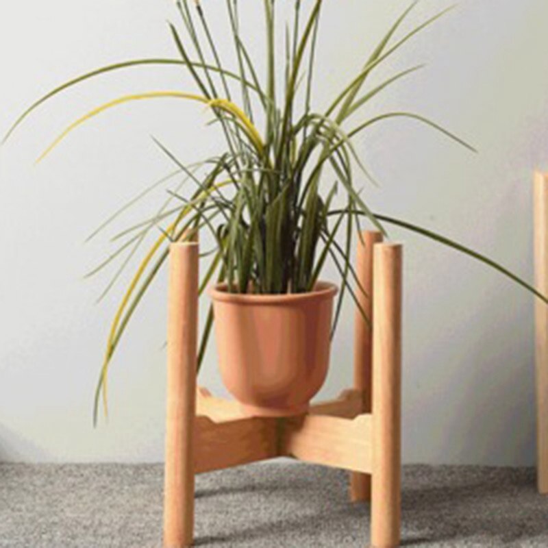 Wooden Flower Stand Balcony Flower Pot Base Indoor Flower Stand Potted Support Medium