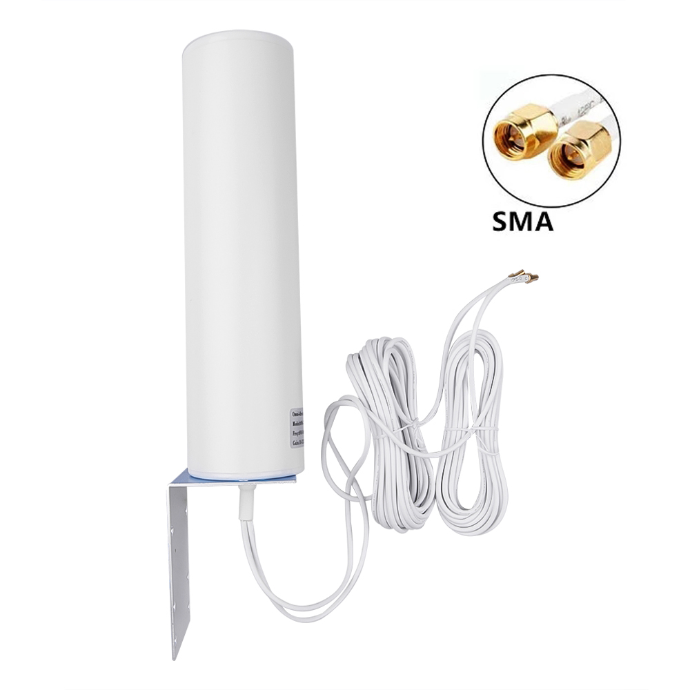 Newly Antenna 4G LTE 12Dbi 3G Antenna External Antenna 4G Outdoor Antenna Dual Slider CRC9/TS9/SMA 5M Connector Modem Router: SMA