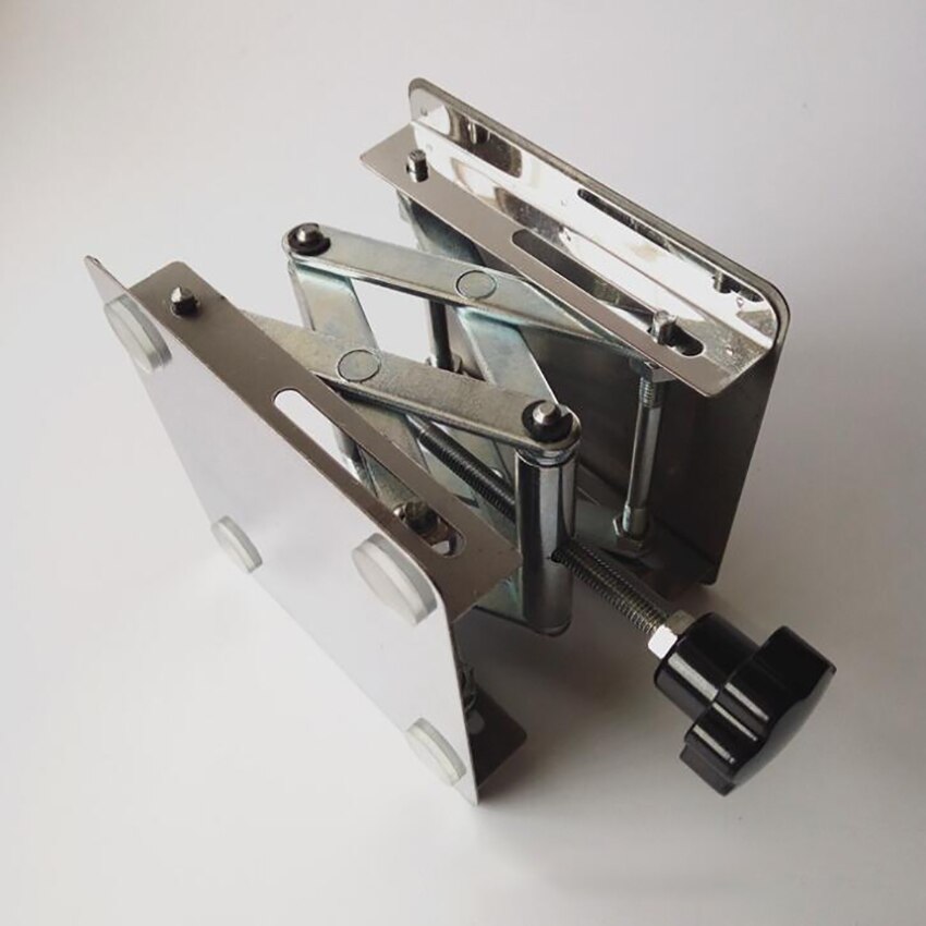 Mesa elevadora de tijera para laboratorio, plataforma de soporte de tijera para laboratorio, de acero inoxidable, placa de 100x100mm, altura de 150mm