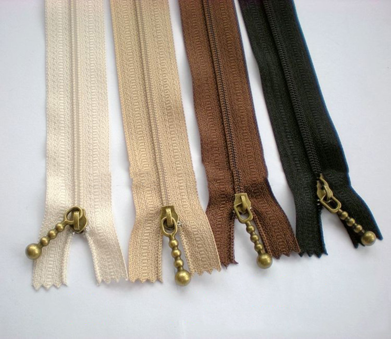 Meetee-sac à tirette métallique 3 #25mm | 30 pièces, avec tirette, pendentif en Bronze, bricolage, réparation de veste, fermeture éclair, accessoire matériel pendentif ZT017